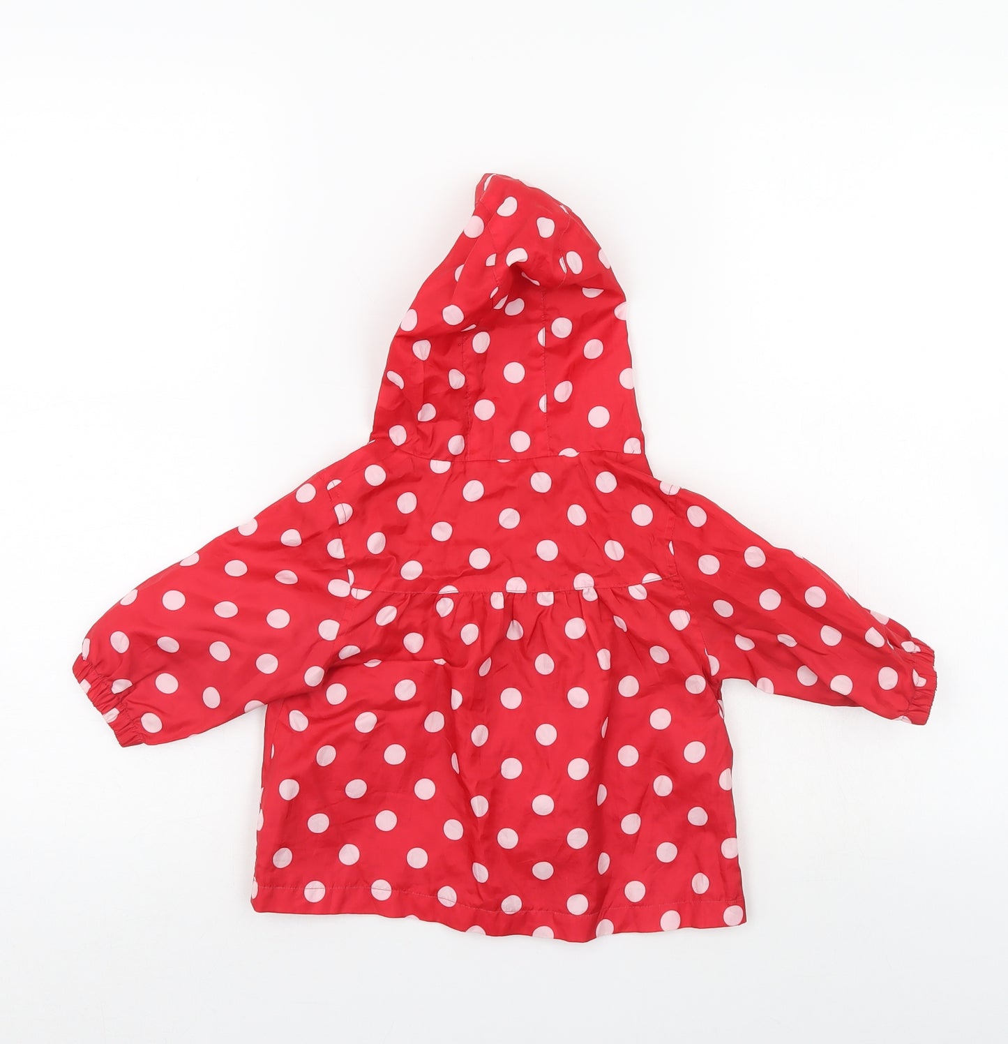 NEXT Girls Red Polka Dot  Rain Coat Coat Size 6-9 Months
