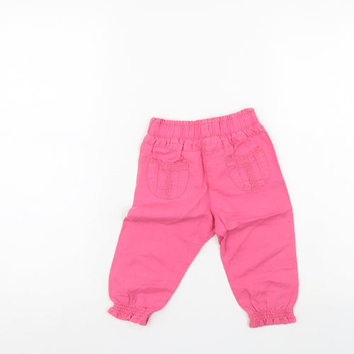 NEXT Girls Pink   Pedal Pusher Trousers Size 12-18 Months