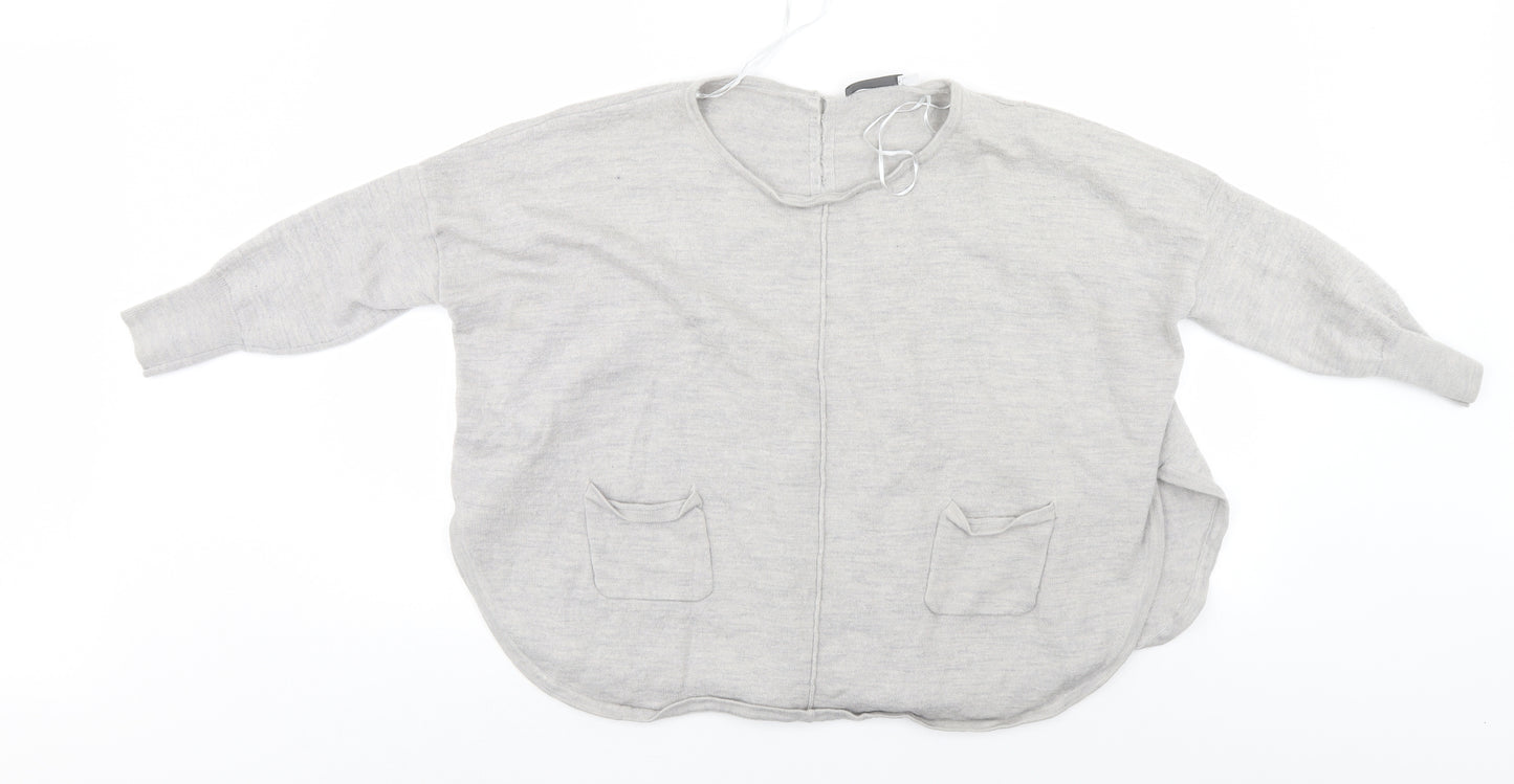 Mint Velvet Womens Grey   Pullover Jumper Size 16