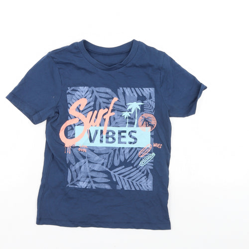 George Boys Blue   Basic T-Shirt Size 7-8 Years