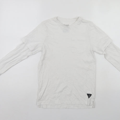 F&F Boys White   Jersey T-Shirt Size 8-9 Years