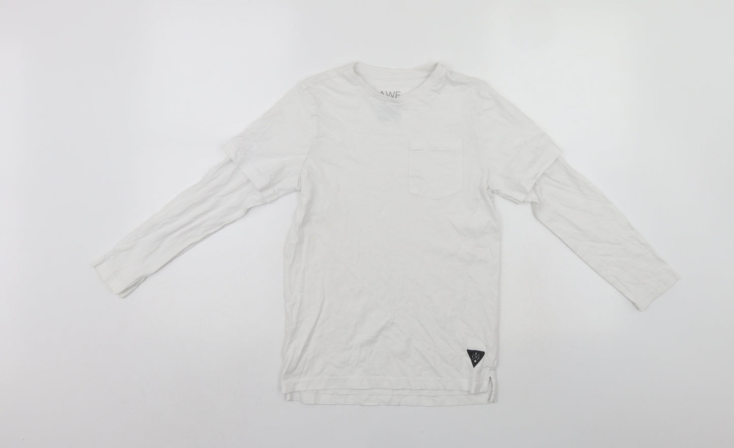 F&F Boys White   Jersey T-Shirt Size 8-9 Years