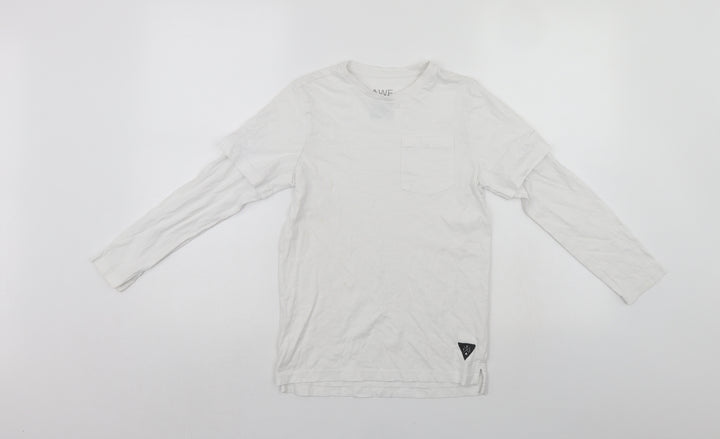 F&F Boys White   Jersey T-Shirt Size 8-9 Years