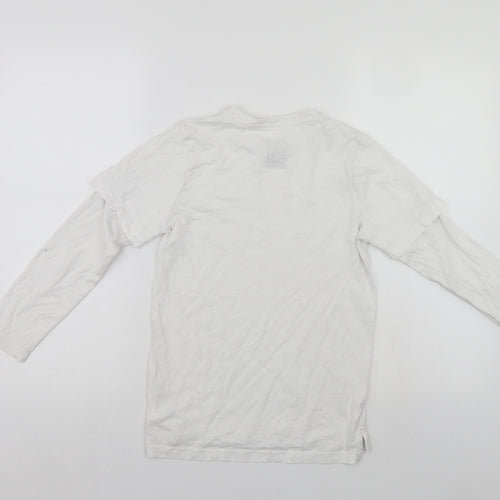 F&F Boys White   Jersey T-Shirt Size 8-9 Years
