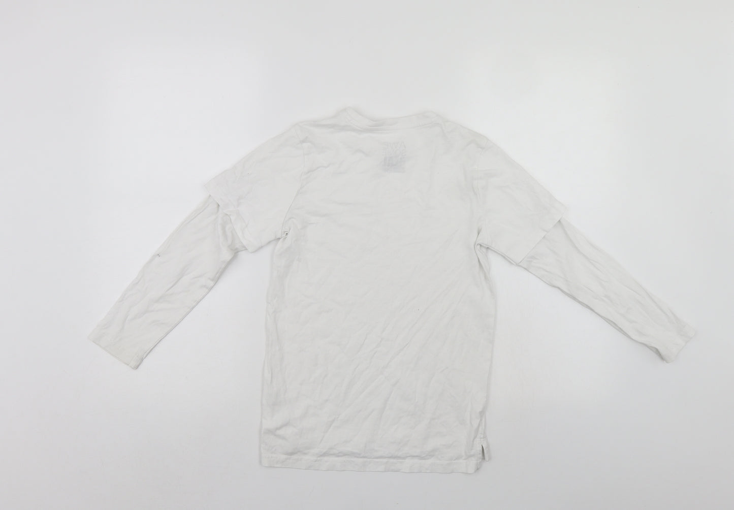 F&F Boys White   Jersey T-Shirt Size 8-9 Years