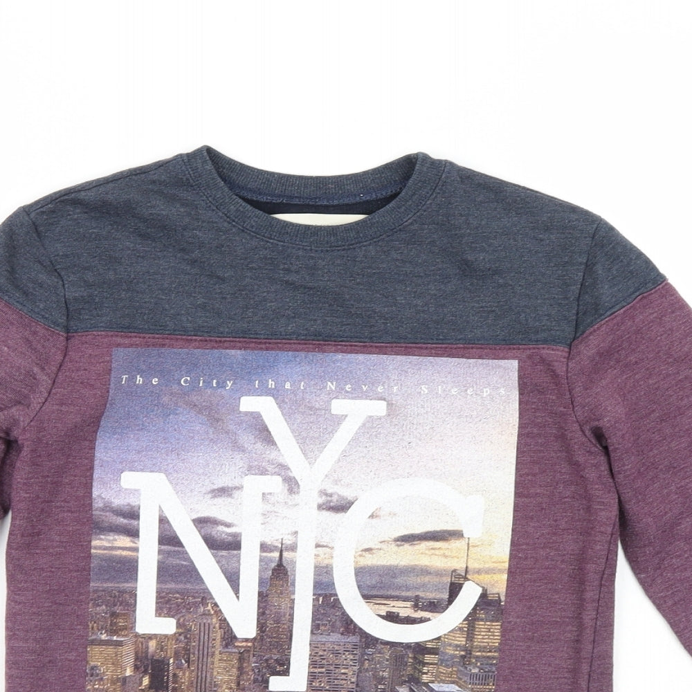River Island Girls Purple   Pullover Sweatshirt Size 9-10 Years