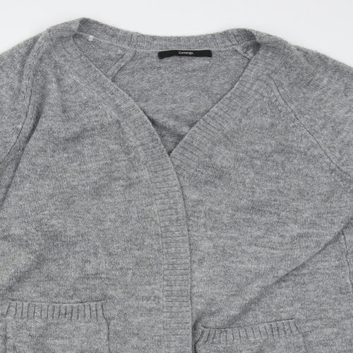 George Womens Grey   Cardigan Jumper Size M