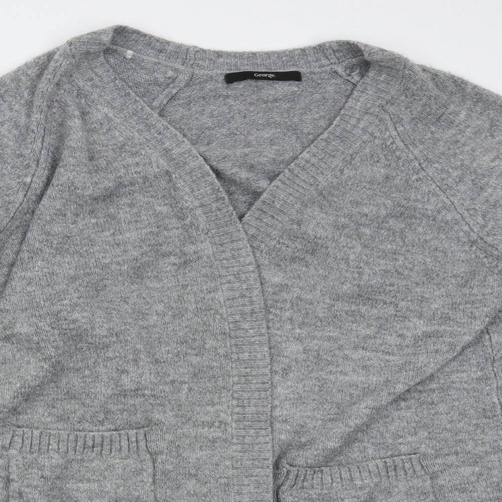 George Womens Grey   Cardigan Jumper Size M