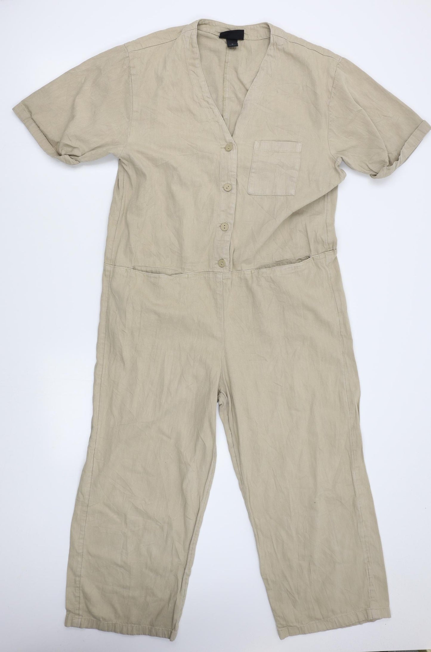 monkl Womens Beige   Jumpsuit One-Piece Size M L23 in
