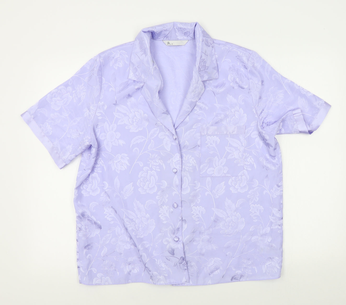 BHS Womens Purple Floral   Nightshirt Size 12
