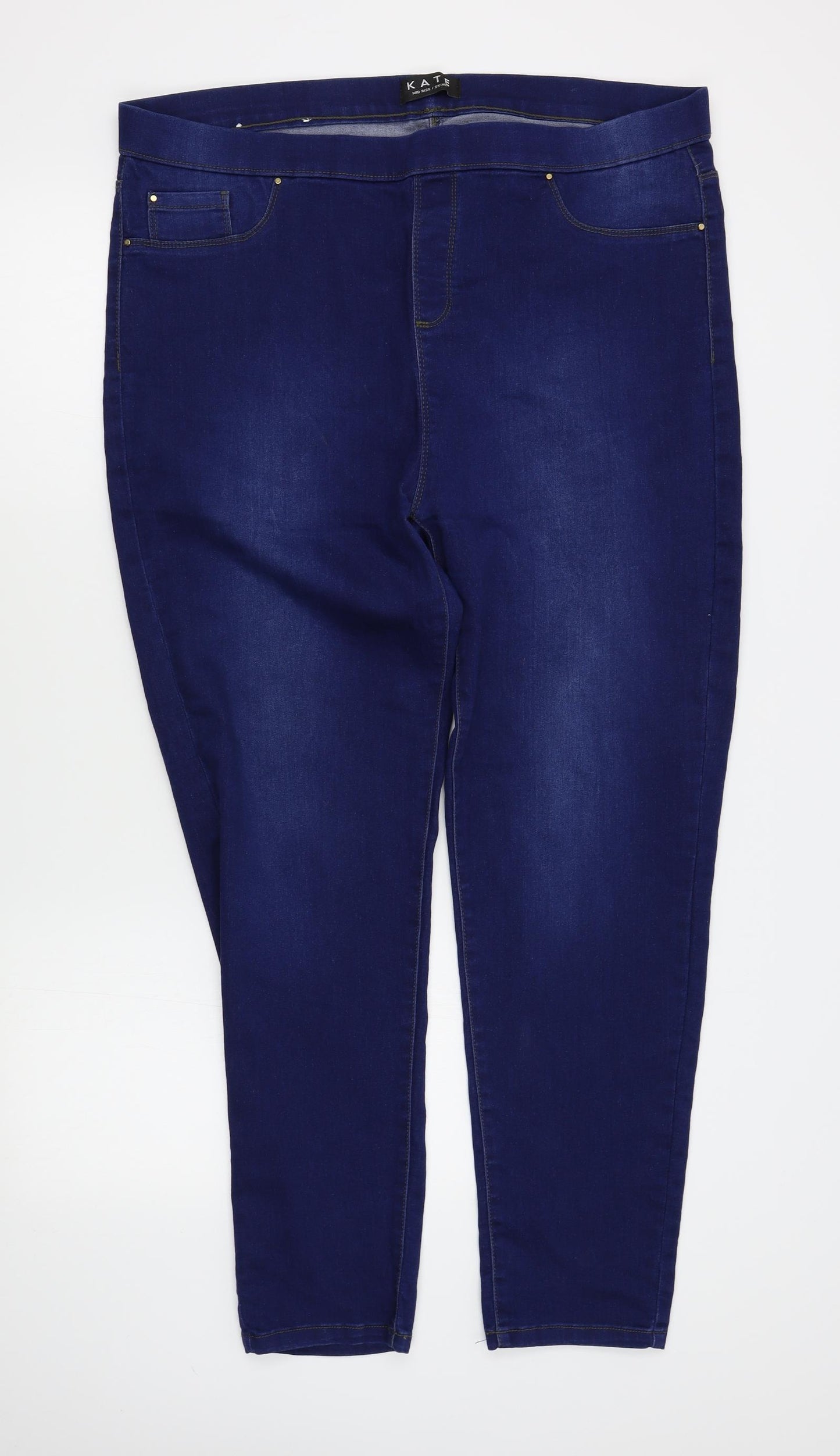 Peacocks Womens Blue   Jegging Jeans Size 20 L29 in