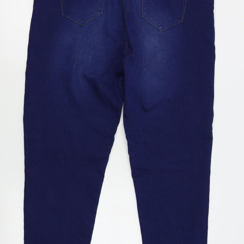 Peacocks Womens Blue   Jegging Jeans Size 20 L29 in