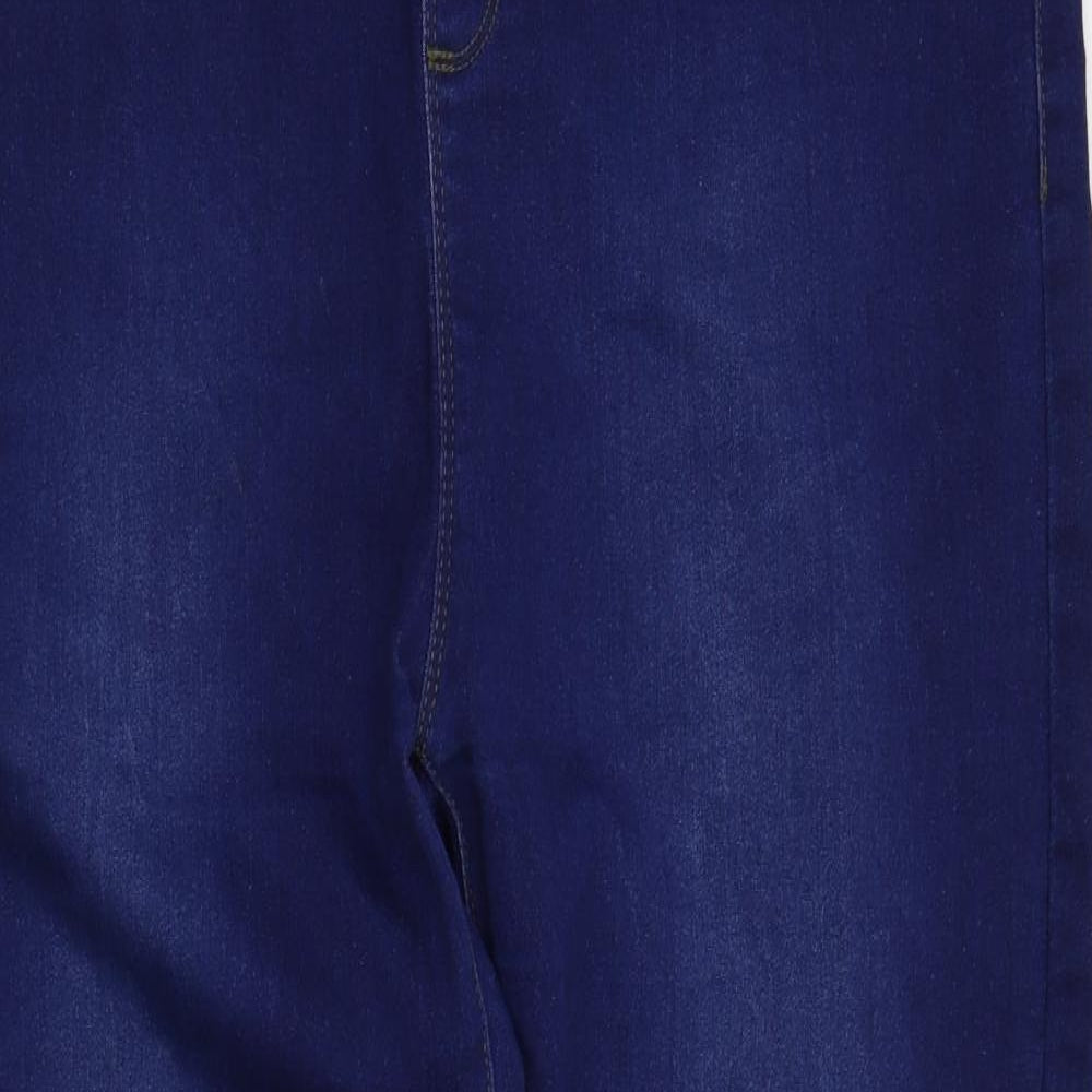 Peacocks Womens Blue   Jegging Jeans Size 20 L29 in