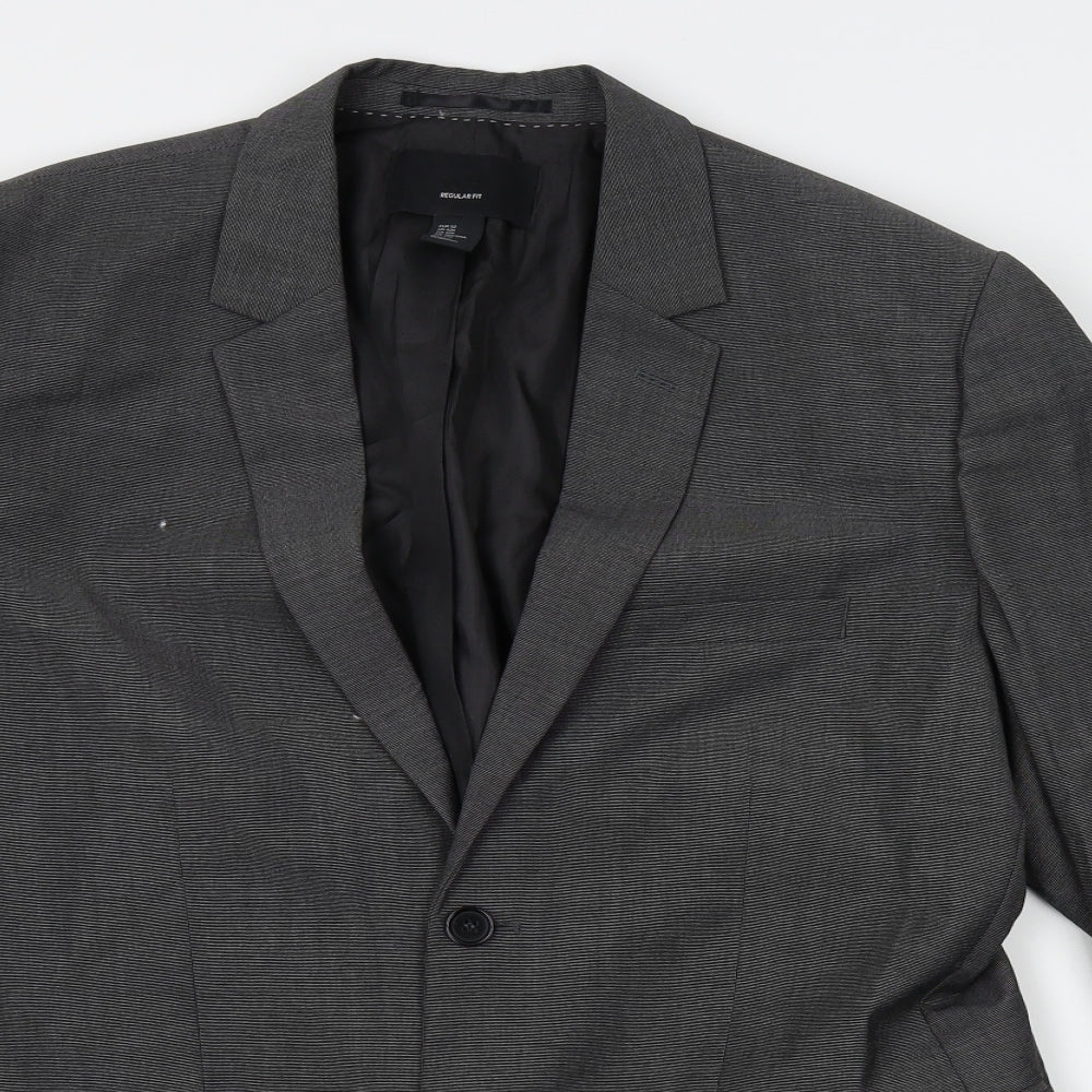 H&M Mens Grey   Jacket Blazer