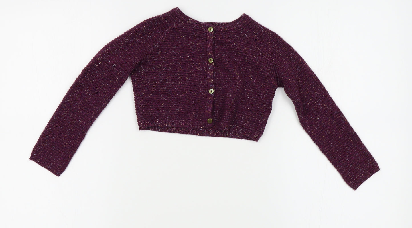 NEXT Girls Purple   Cardigan Jumper Size 4 Years