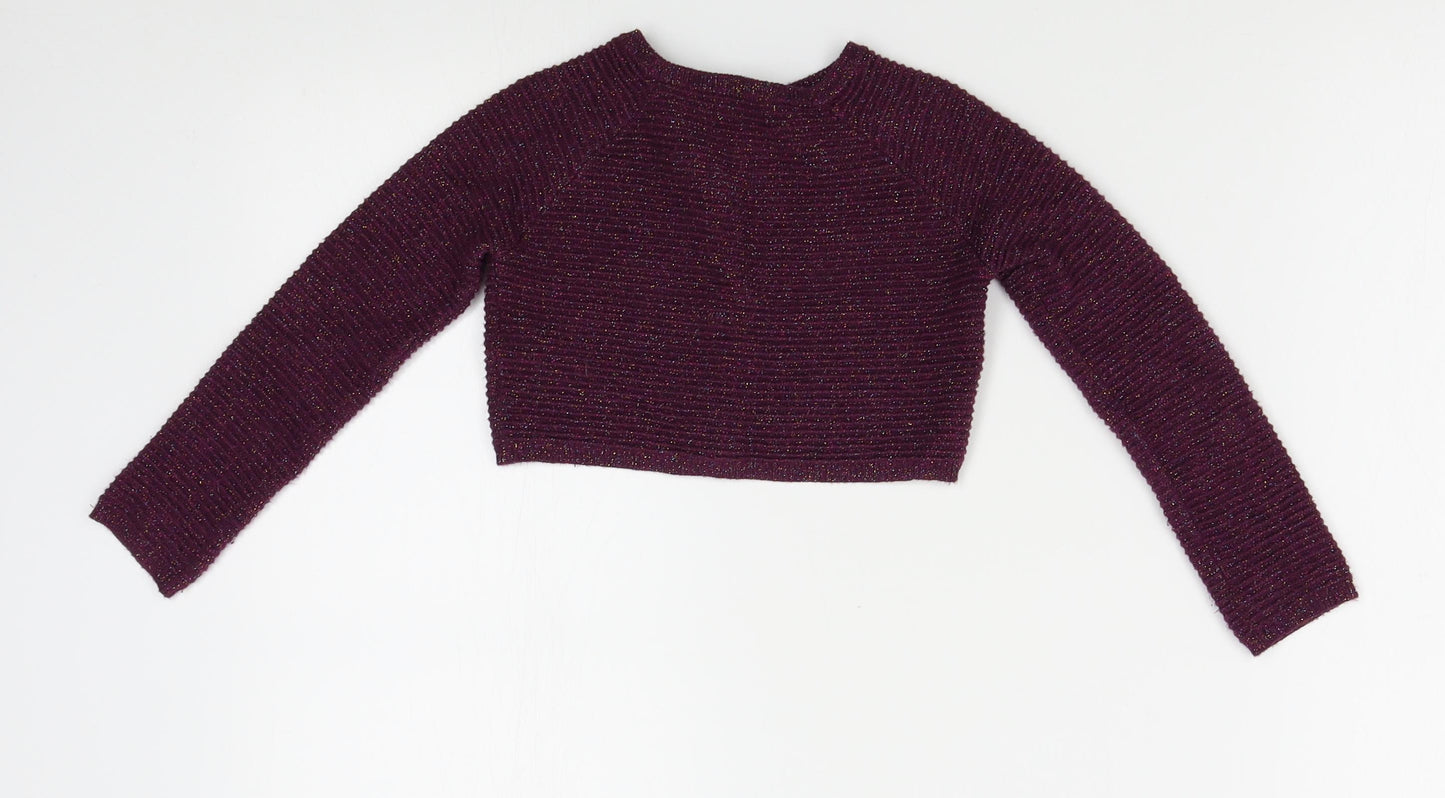 NEXT Girls Purple   Cardigan Jumper Size 4 Years