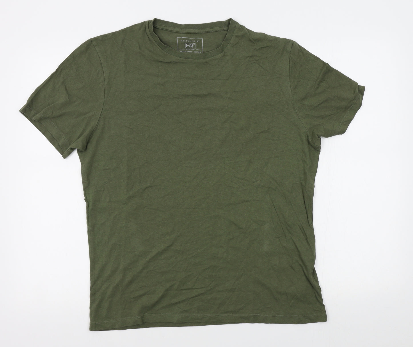 F&F Mens Green    T-Shirt Size M
