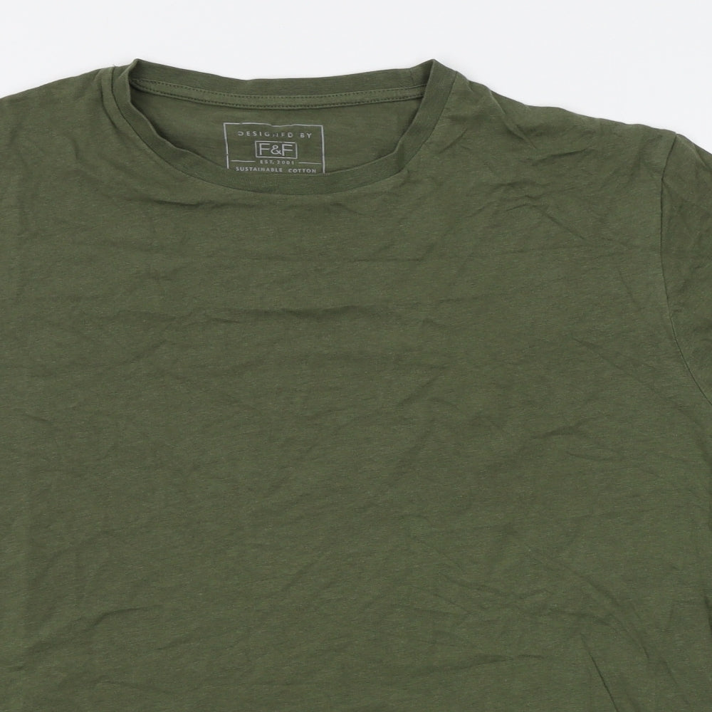 F&F Mens Green    T-Shirt Size M