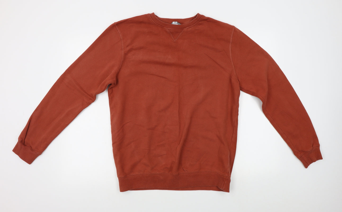 Nutmeg Mens Orange   Pullover Jumper Size M