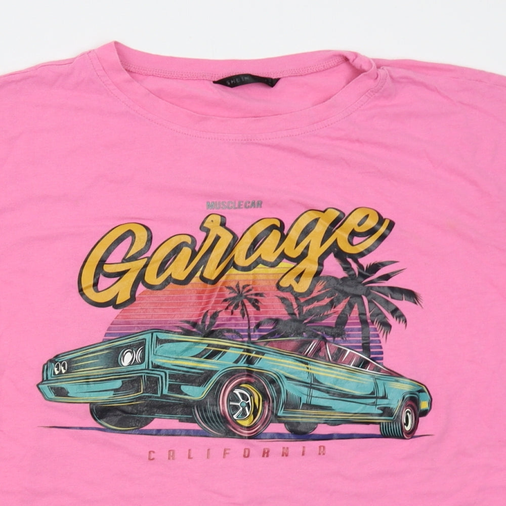 SheIn Mens Pink    T-Shirt Size M