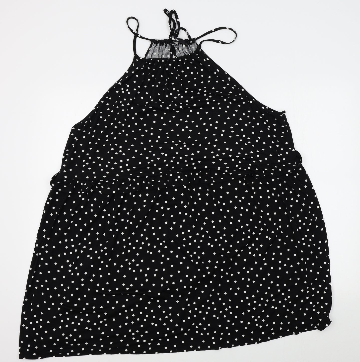 George Womens Black Polka Dot  A-Line  Size XL
