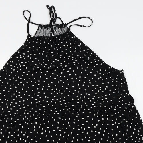 George Womens Black Polka Dot  A-Line  Size XL