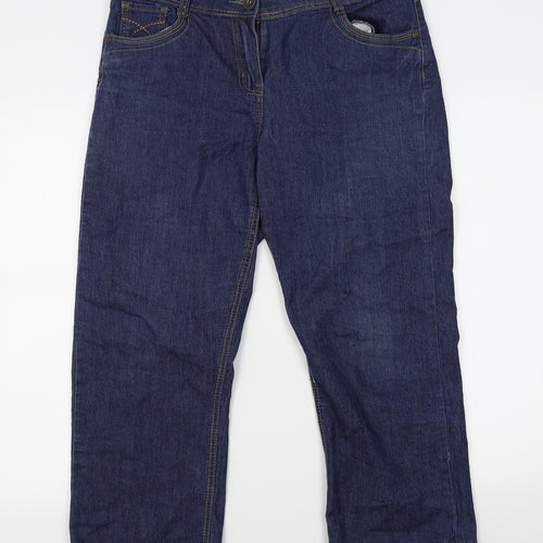 Live Denim Womens Blue   Straight Jeans Size 12 L22 in