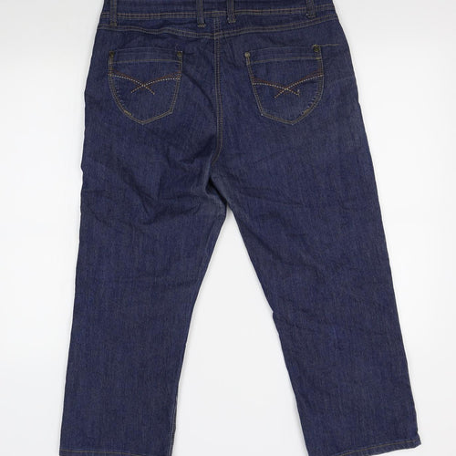 Live Denim Womens Blue   Straight Jeans Size 12 L22 in