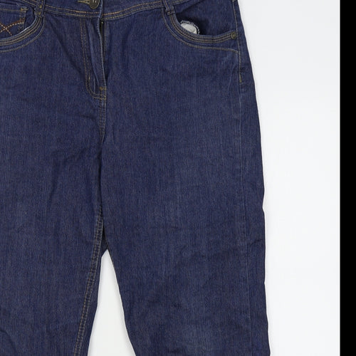Live Denim Womens Blue   Straight Jeans Size 12 L22 in