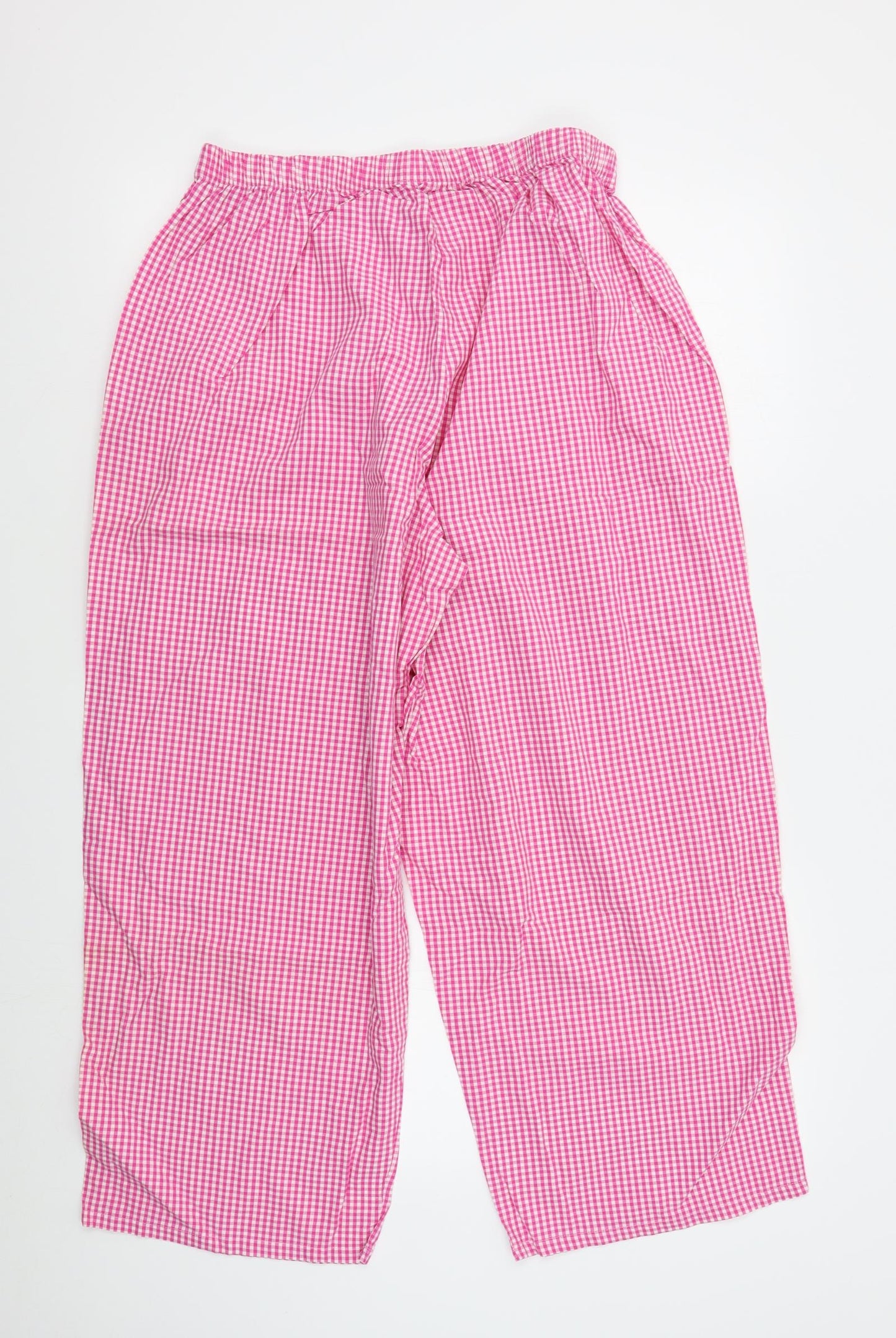 Tesco Womens Pink Check   Pyjama Pants Size L