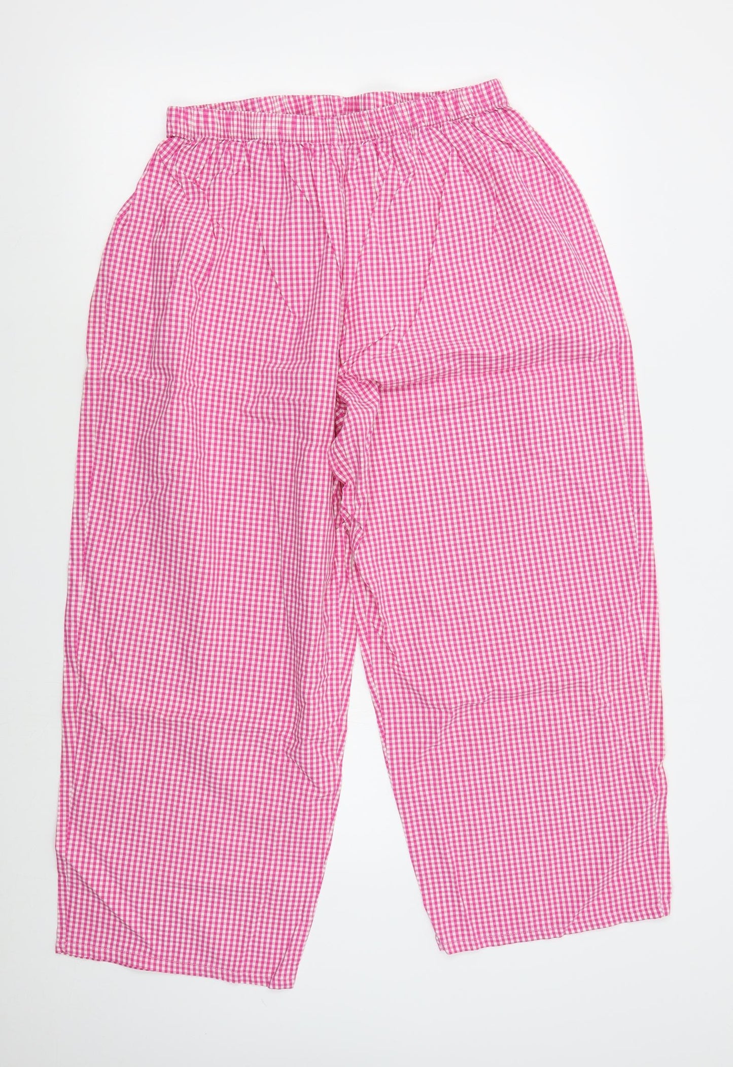 Tesco Womens Pink Check   Pyjama Pants Size L
