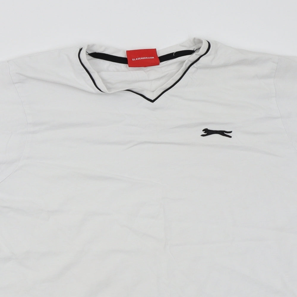 Slazenger Mens White    T-Shirt Size M