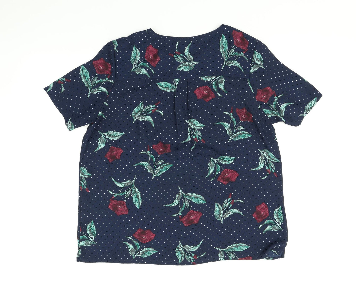 Marks and Spencer Womens Multicoloured Floral  Basic Blouse Size 14