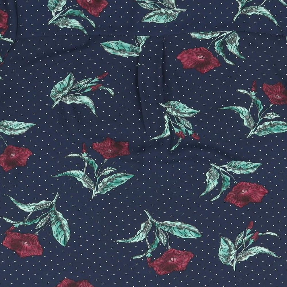 Marks and Spencer Womens Multicoloured Floral  Basic Blouse Size 14