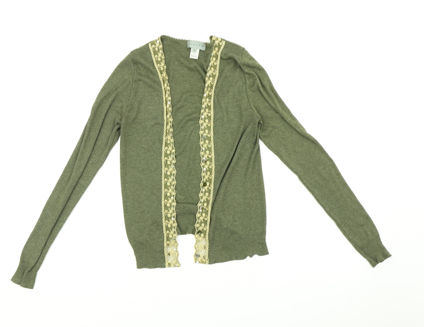 Jigsaw Womens Green   Cardigan Jumper Size S