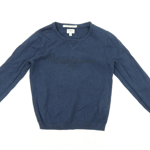 Pepe Jeans Boys Blue   Pullover Jumper Size 6 Years