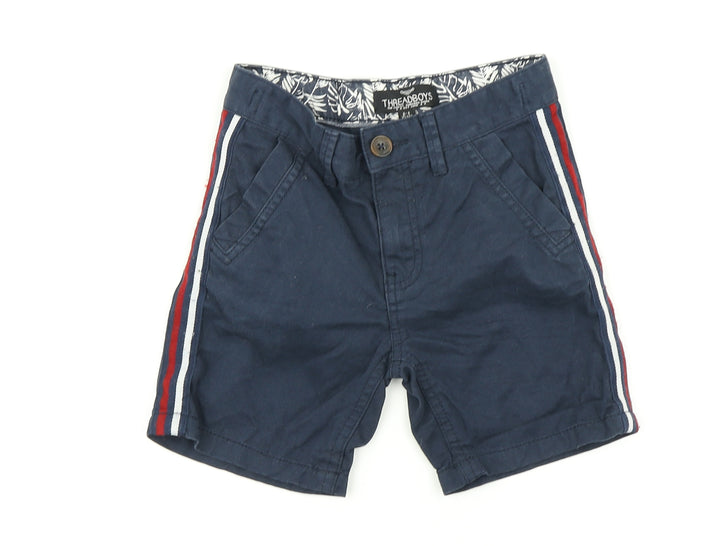 Threadboys Girls Blue Striped   Shorts Size 5-6 Years