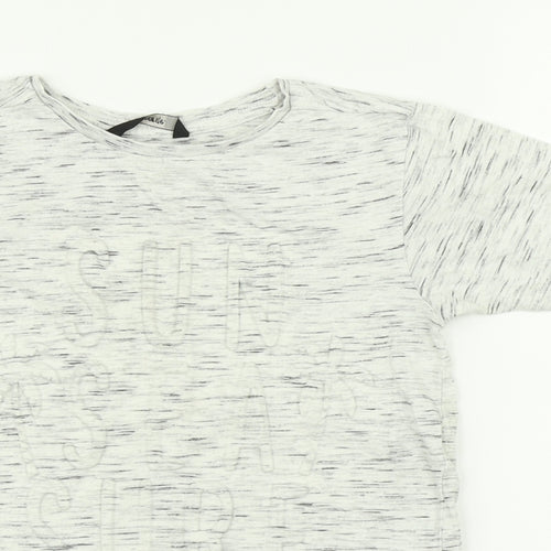George Boys Grey   Basic T-Shirt Size 5-6 Years