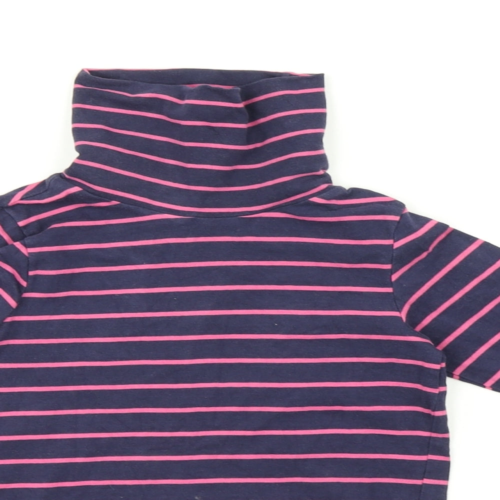 H&M Girls Multicoloured Striped  Basic T-Shirt Size 7-8 Years