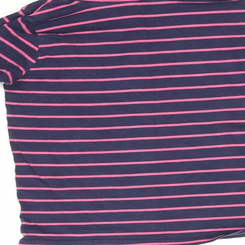 H&M Girls Multicoloured Striped  Basic T-Shirt Size 7-8 Years