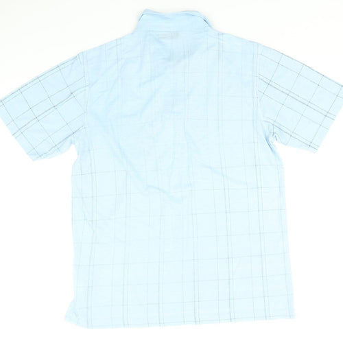 Avenue  Mens Blue Check   Polo Size M