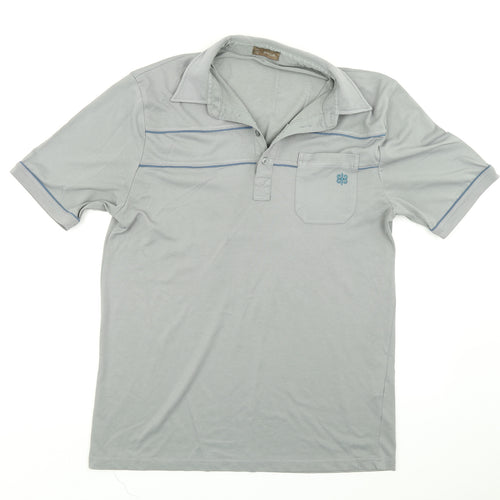 Avenue Mens Grey    Polo Size L