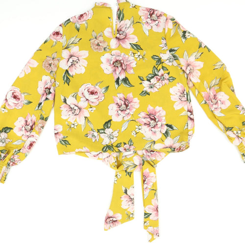 Primark Womens Multicoloured Floral  Wrap Blouse Size 10  - wrap front style
