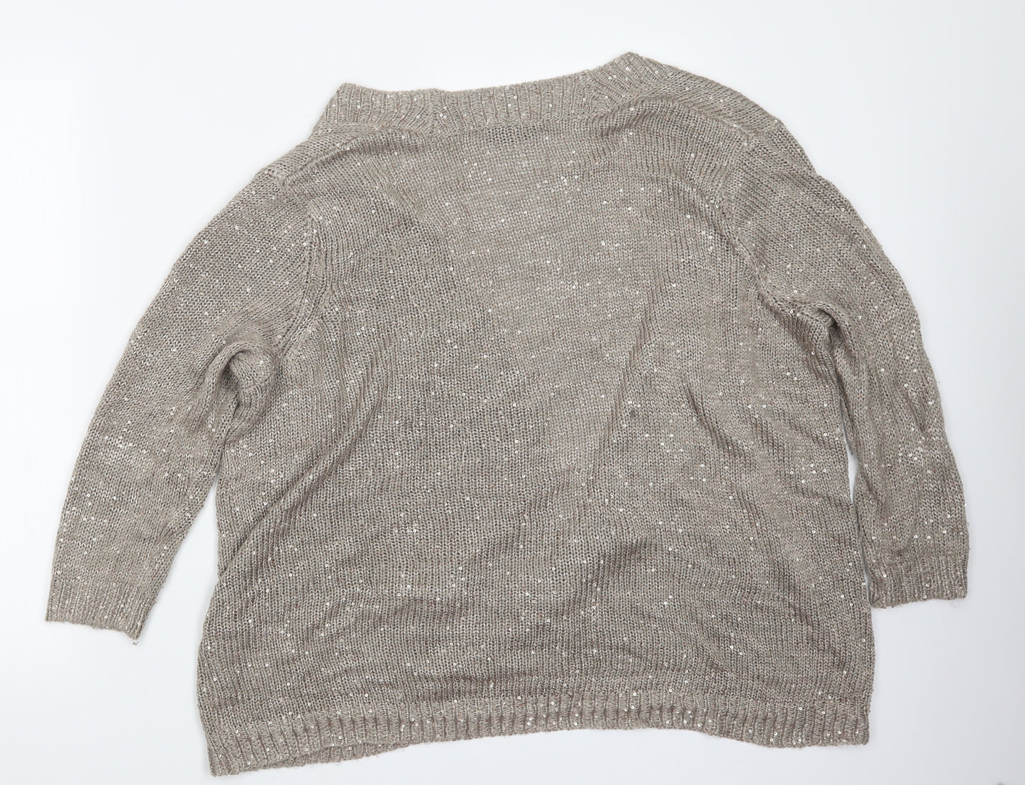 Wallis Womens Brown  Knit Cardigan Jumper Size L