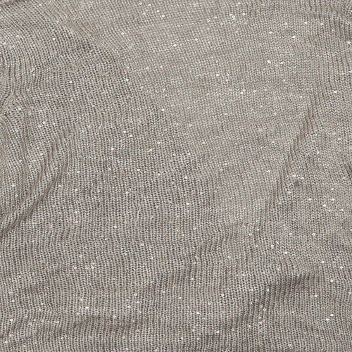 Wallis Womens Brown  Knit Cardigan Jumper Size L