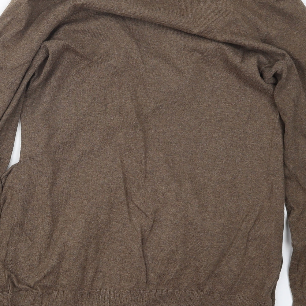 Laura Ashley Womens Brown  Knit Cardigan Jumper Size 12