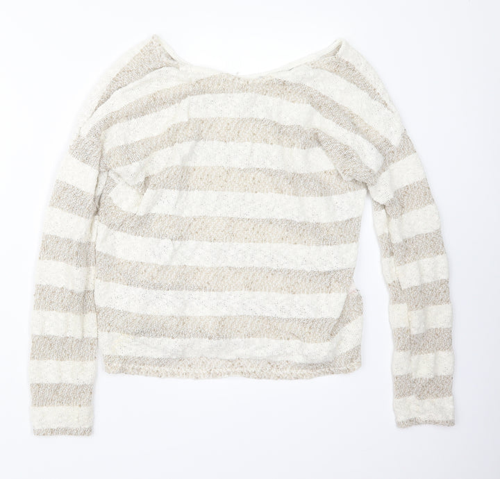 Atmosphere Womens Beige  Knit Pullover Jumper Size 12