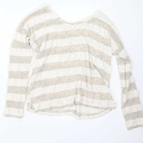 Atmosphere Womens Beige  Knit Pullover Jumper Size 12