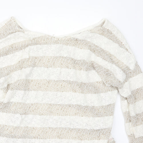 Atmosphere Womens Beige  Knit Pullover Jumper Size 12