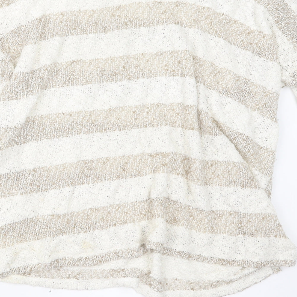 Atmosphere Womens Beige  Knit Pullover Jumper Size 12